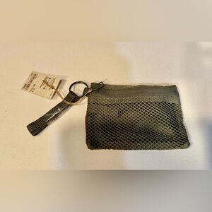 Muji Olive Mesh Card Holder_Olive Green_NWT